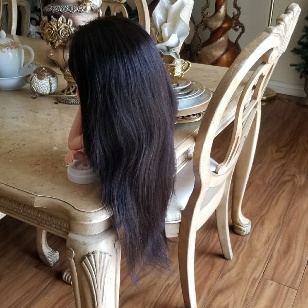 Yaki Virgin Human Hair Wig 14-16 inches - Thumbnail 2
