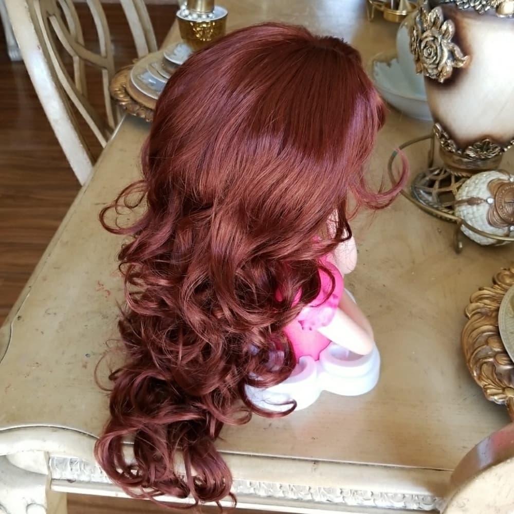 Red Layered Beauty Waves Wig-Ready to Ship Today!! - Thumbnail 7