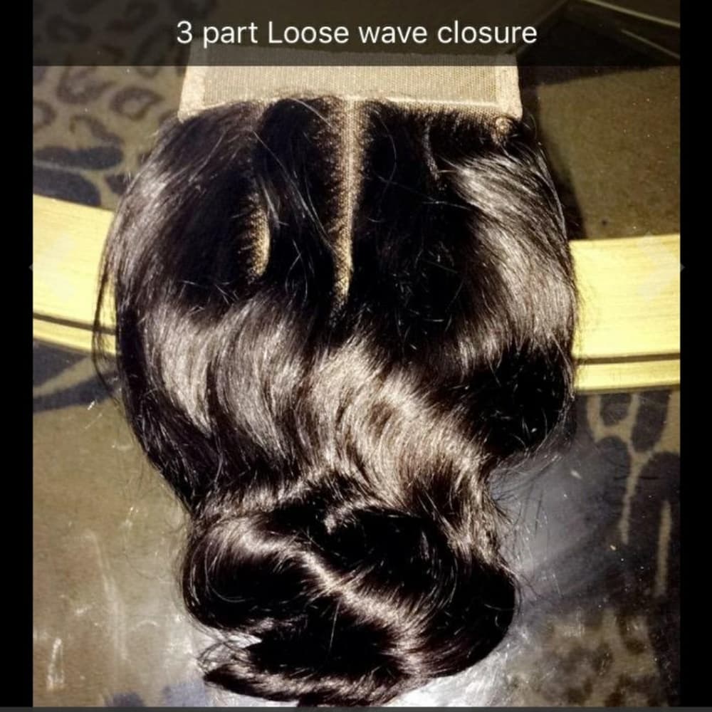 3 Part Virgin Brazilian Lace Closure - Thumbnail 7