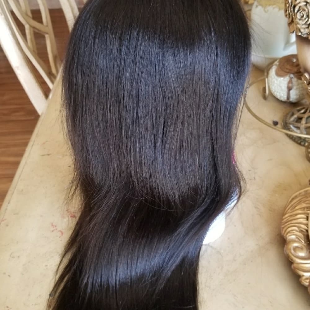Yaki Virgin Human Hair Wig 14-16 inches - Thumbnail 6