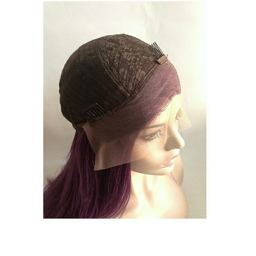 Purple Beauty Human Blend Lacefront Wig - Thumbnail 4
