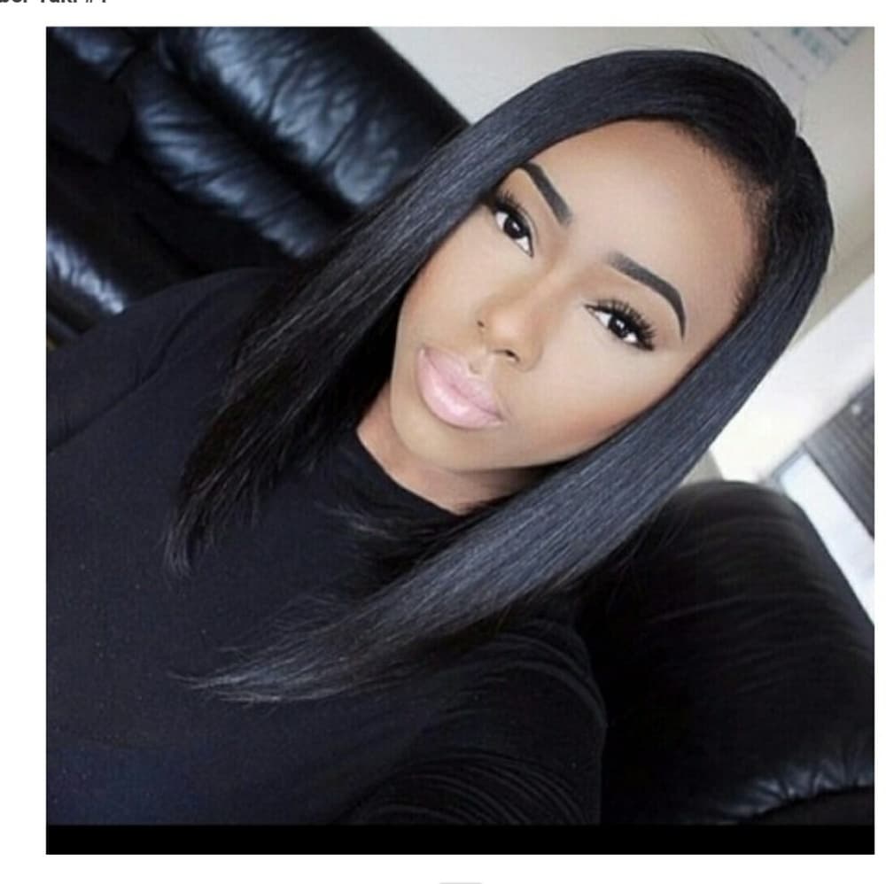 Virgin Yaki Full Lace Wig Part Anywhere 14-16 inch - Thumbnail 5