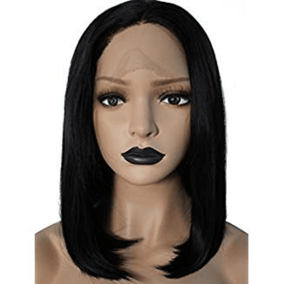Black Beauty Bob Lacefront Wig - Thumbnail 2