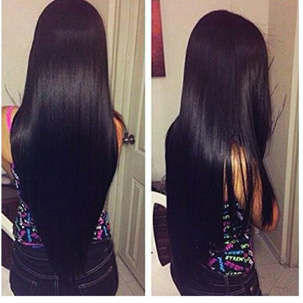 3 Bundles Virgin Brazilian Straight 10 12 14 - Thumbnail 5