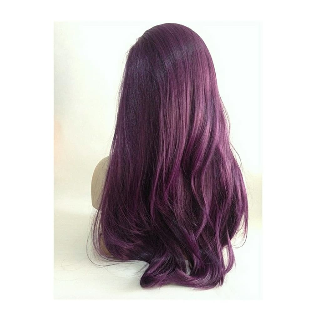 Purple Beauty Human Blend Lacefront Wig - Thumbnail 3