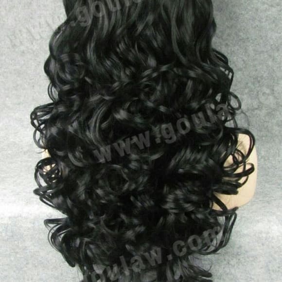 Black Beauty Layered Waves Lsce Front Wig - Thumbnail 3