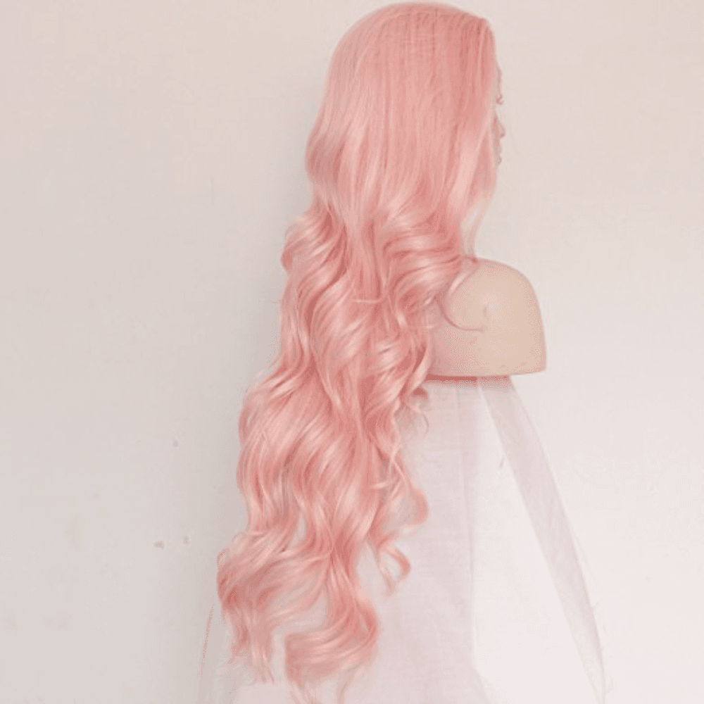 Pink Beauty Wavy Lacefront Wig 24-28 inches!! - Thumbnail 2