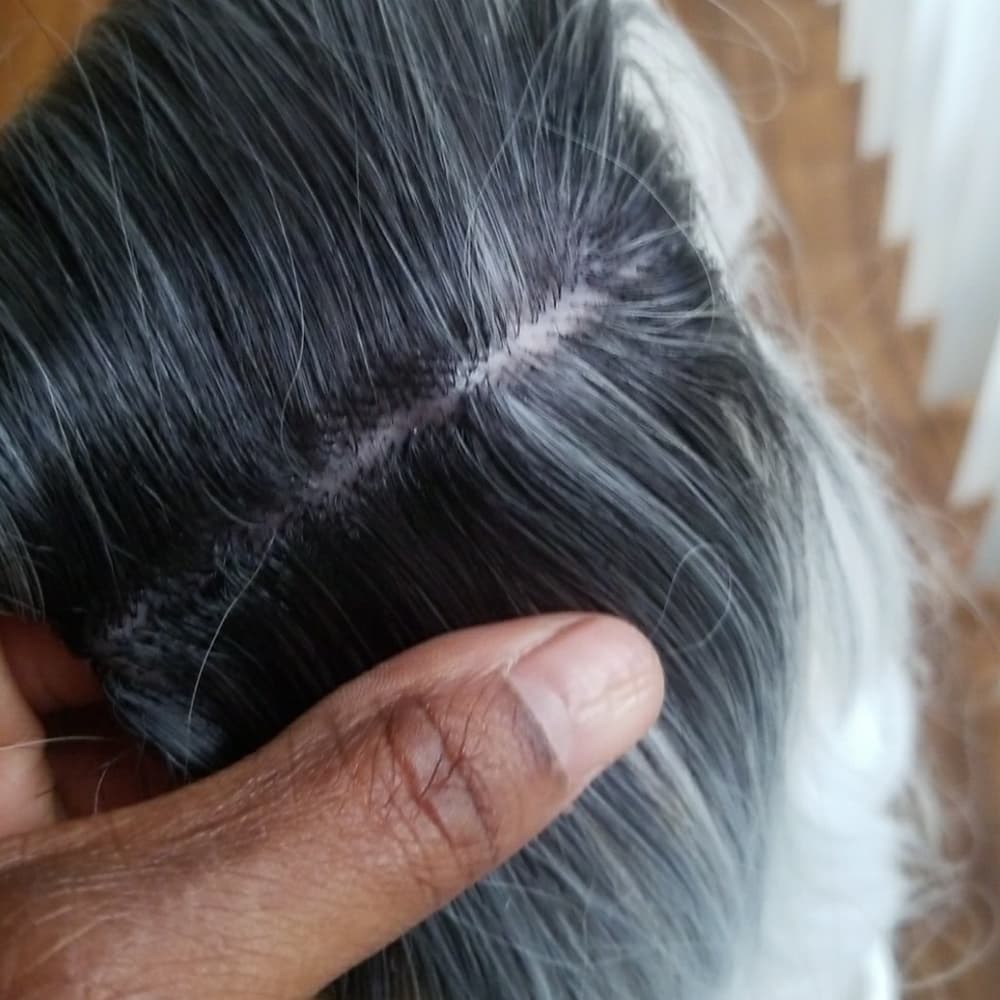 Black Ombre Gray Beauty Full Wig!! - Thumbnail 3