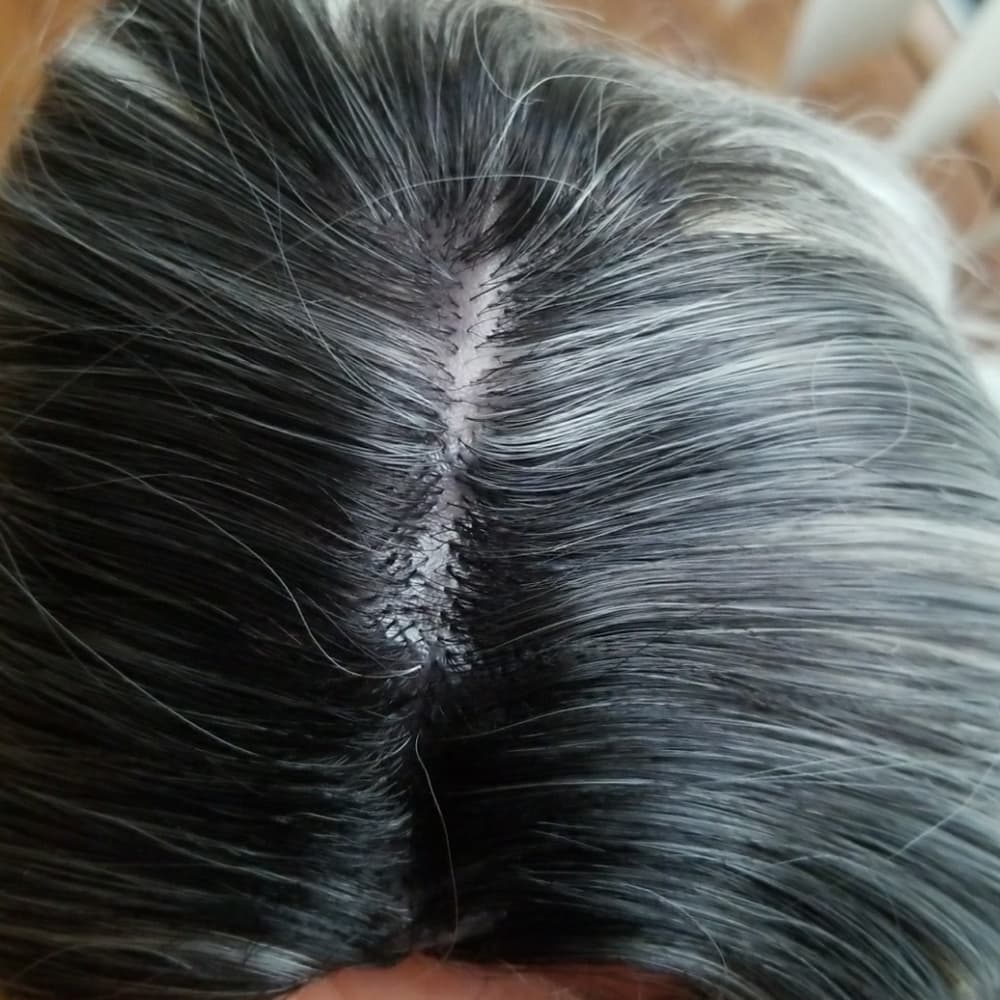 Black Ombre Gray Beauty Full Wig!! - Thumbnail 2