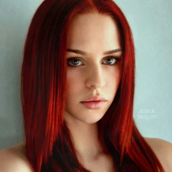 Red Beauty Full Lace Front Wig 20-24 inches - Thumbnail 3