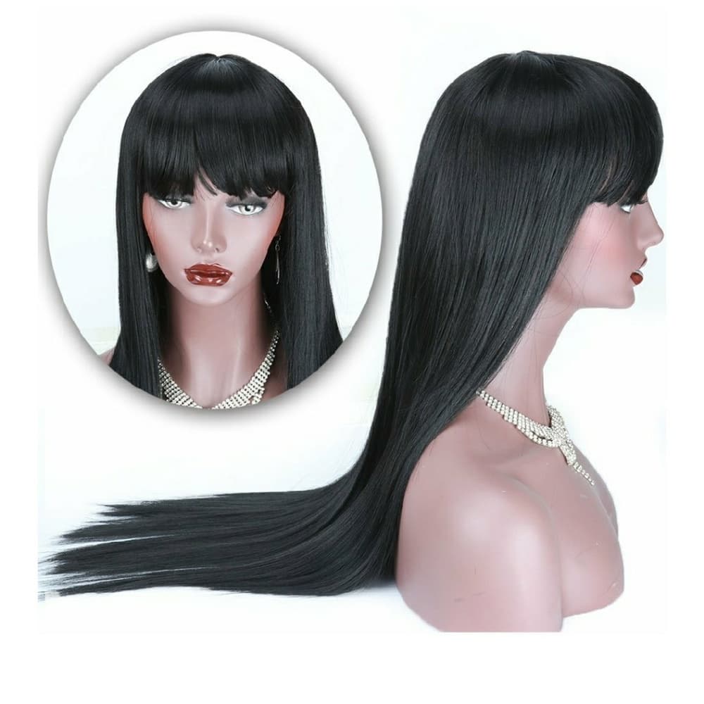 Black Long Beauty Wig - Thumbnail 2