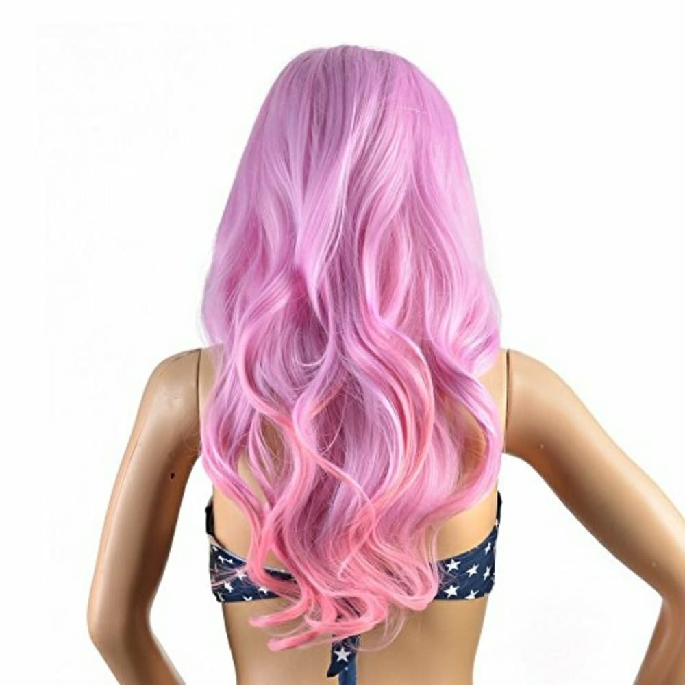 Purple pink Beauty Wig - Thumbnail 2