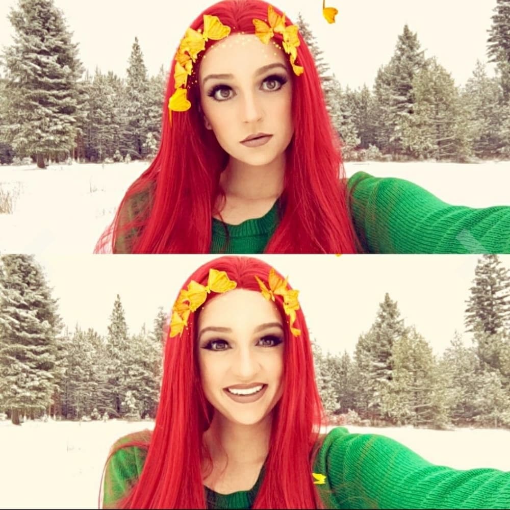 Red Human Hair Blend Lace FrontWig 24-28 inches!! - Thumbnail 3