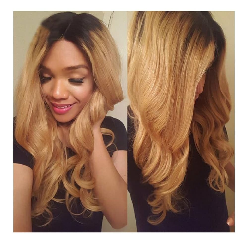 Virgin Human Hair Wig #1b/27 18 inches!! - Thumbnail 3