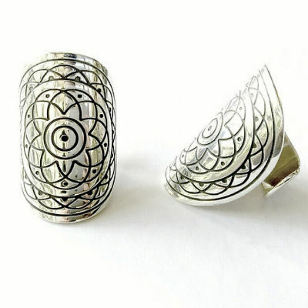 Exotic Boho Beauty Gypsy Carved 4pc Rings!! - Thumbnail 5