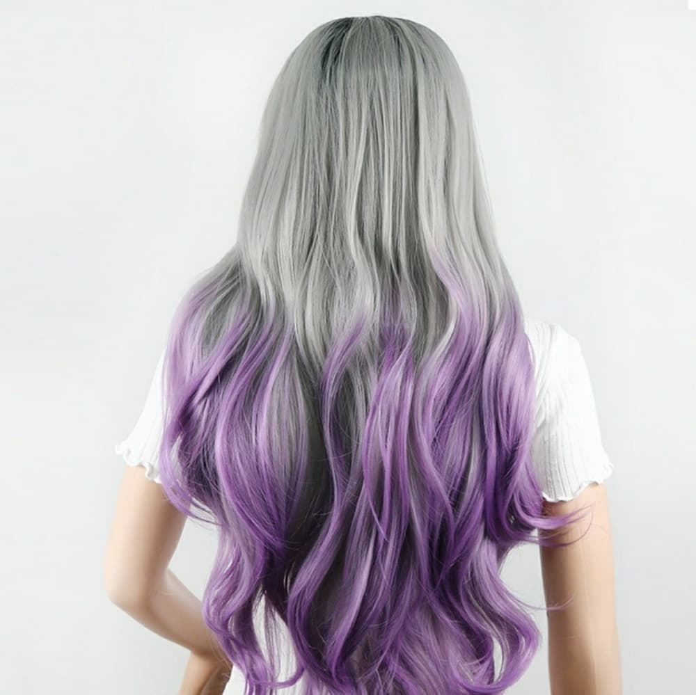 Gray Purple Ombre LaceFront Wig 24-28 inches!! - Thumbnail 6