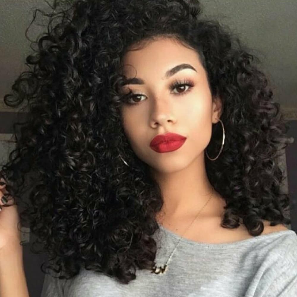 Afro Kinky Curly LaceFront Wig 20-22 inches. - Thumbnail 4