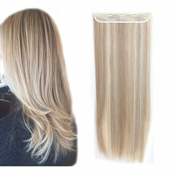 Sandy Blonde Full Head Clip In Extension - Thumbnail 4
