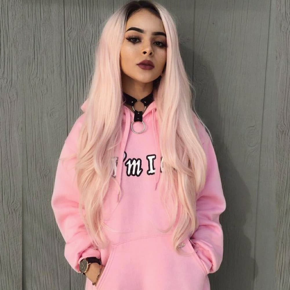 Ombre Pink Beauty LaceFront Wig 24-28 inches!! - Thumbnail 4