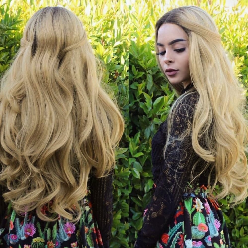 Ombre Blonde Beauty LaceFront Wig Wig 24-26 inches - Thumbnail 2