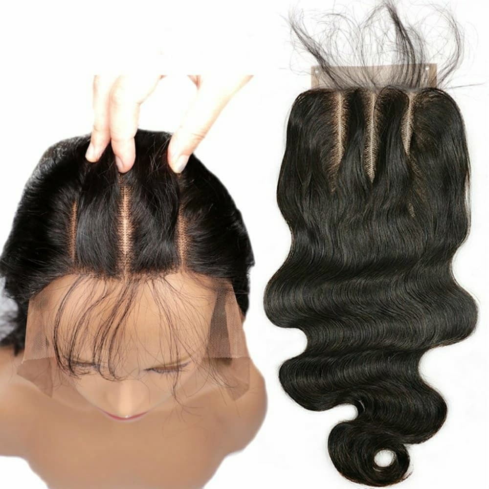 Beautiful parted Lace closure 4x4 Bodywave - Thumbnail 3