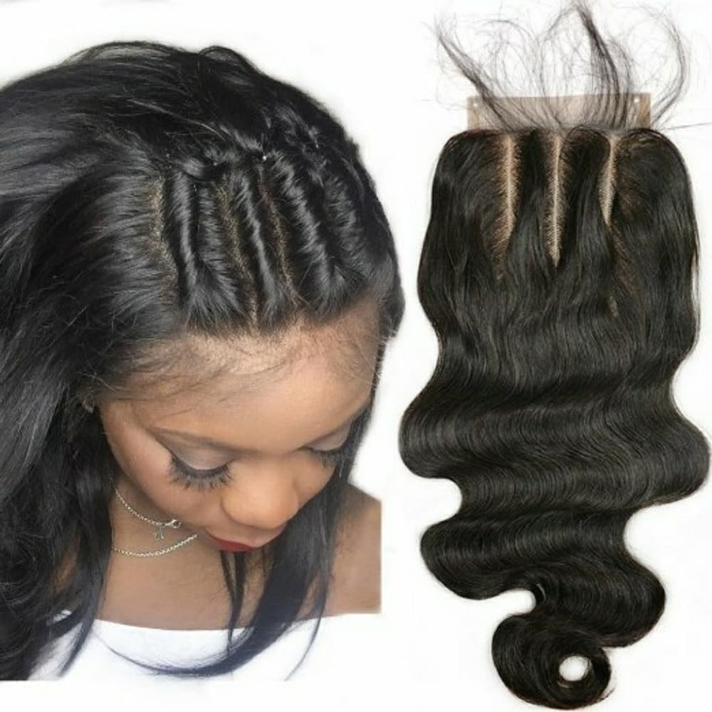 Beautiful parted Lace closure 4x4 Bodywave - Thumbnail 2