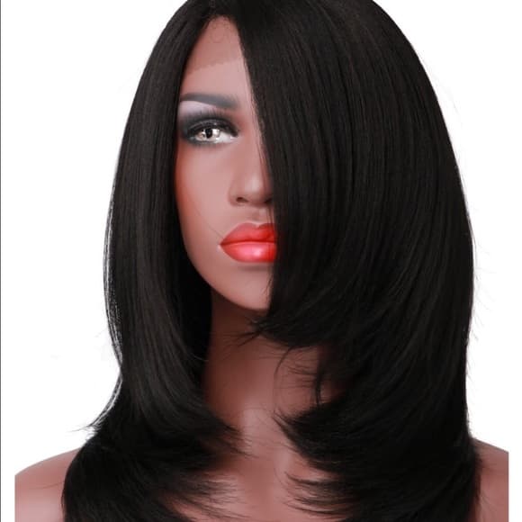 Beautiful Yaki Layered Bob Lacefront Wig - Thumbnail 9