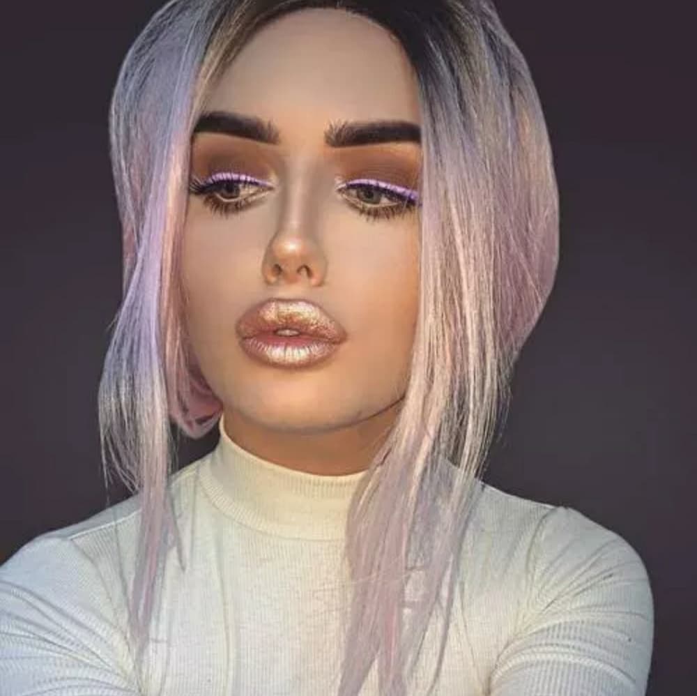 Ombre Pink Beauty LaceFront Wig - Thumbnail 2