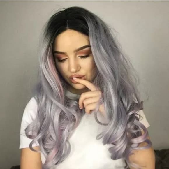 Ombre Pink Purple Beauty Wig!! - Thumbnail 5