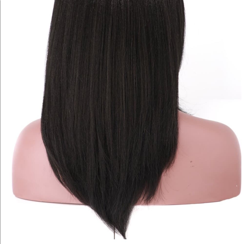 Beautiful Yaki Layered Bob Lacefront Wig - Thumbnail 5