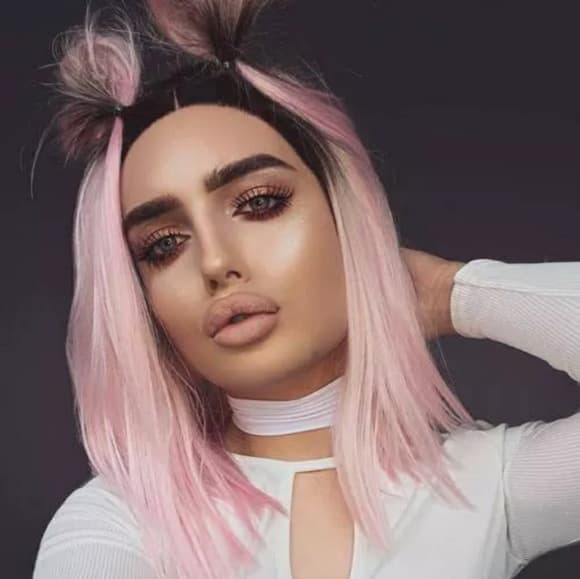 Ombre Pink Beauty LaceFront Wig - Thumbnail 4