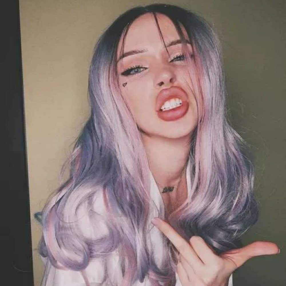 Ombre Pink Purple Beauty Wig!!