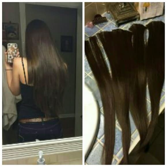 Full Head Dark Brown Clip In Extension #2 - Thumbnail 2