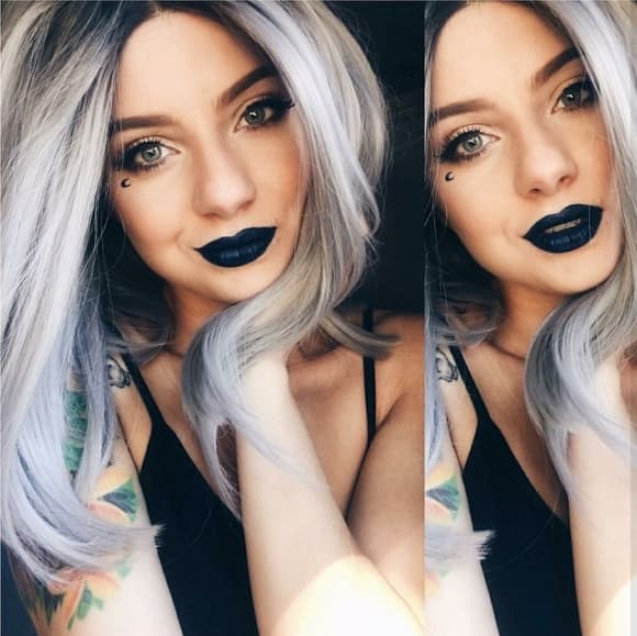 Ombre Gray Beauty LaceFront Wig - Thumbnail 2