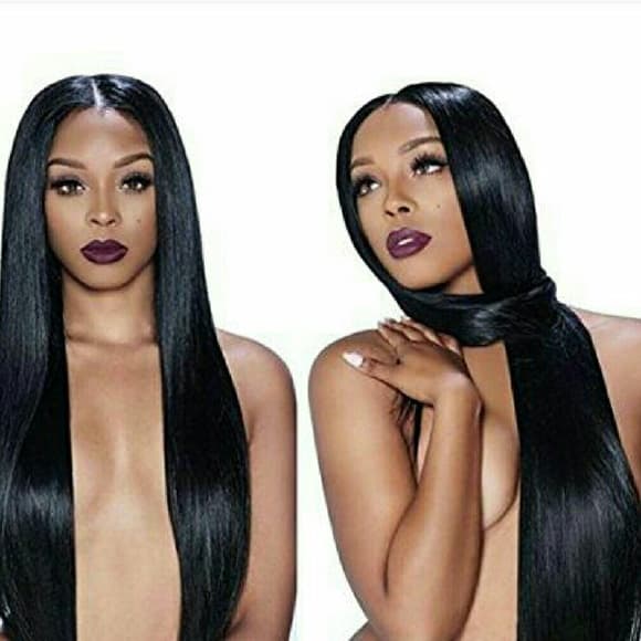 24" 12pcs Full Head Clip in Hair Extension Black!! - Thumbnail 4