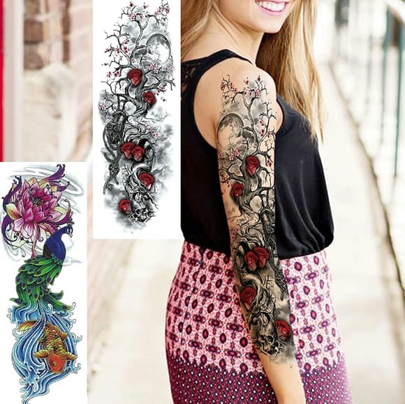 Sexy Women Body Art Temporary Tattoo - Thumbnail 2