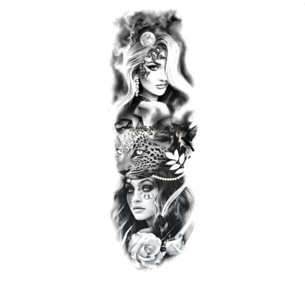 Sexy Women Body Art Temporary Tattoo Waterproof - Thumbnail 2