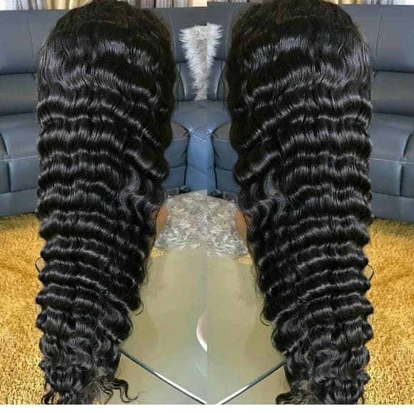 Virgin Brazilian Curly Full Lace Wig - Thumbnail 2