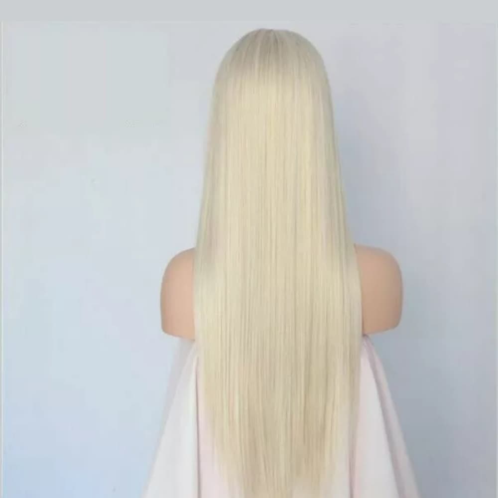 Pale Blonde Lace Front Wig - Thumbnail 3