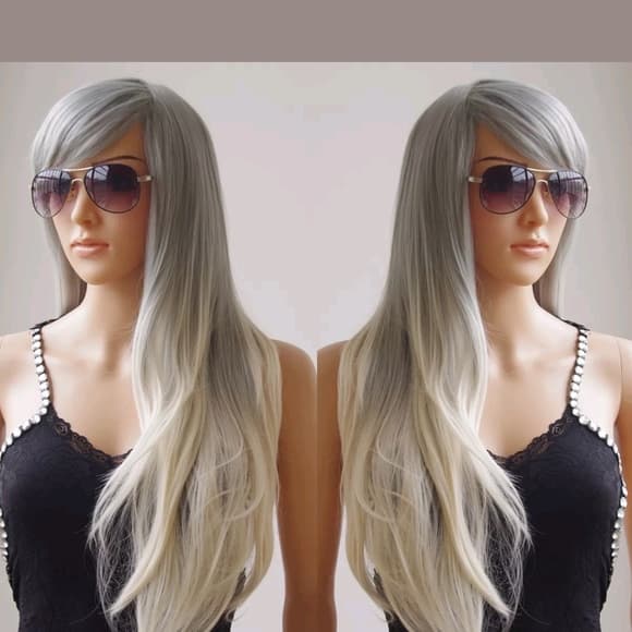 Gray Beauty Wig - Thumbnail 2