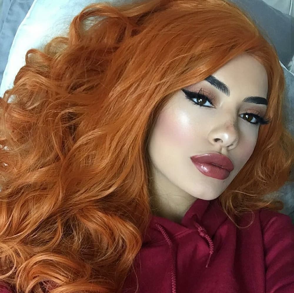 Pumpkin Orange Beauty LaceFront Wig 22-26 inches!!