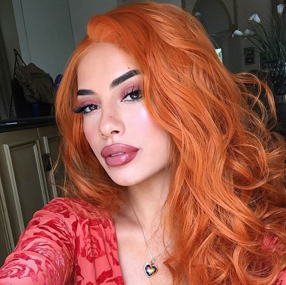 Pumpkin Orange Beauty LaceFront Wig 22-26 inches!! - Thumbnail 7