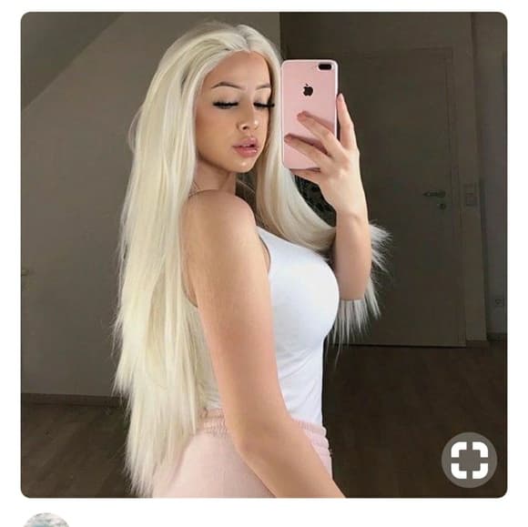 Blonde Straight Beauty Lace Front Wig - Thumbnail 2