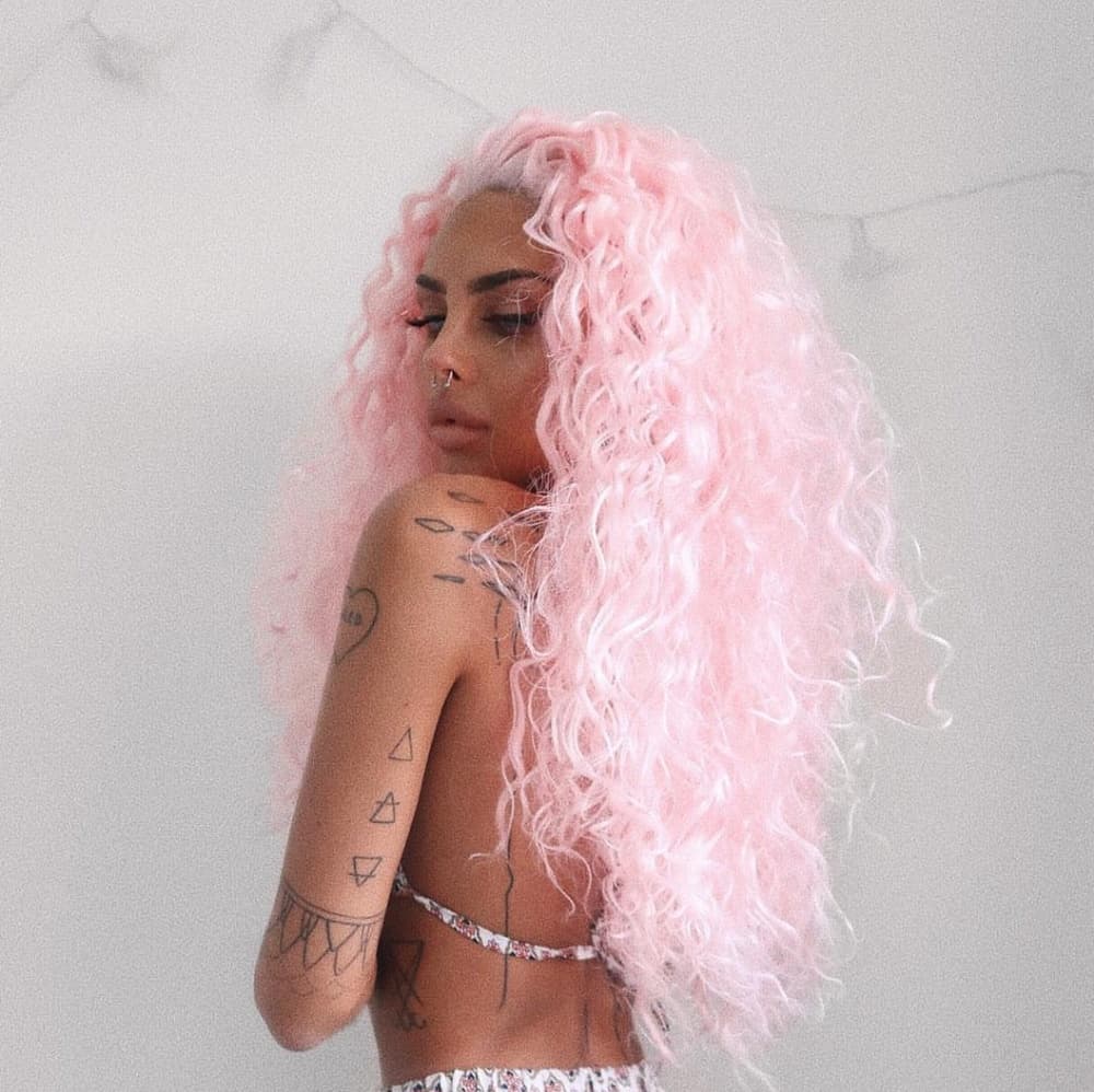 Pink Lace Front Wig 24-26 inches