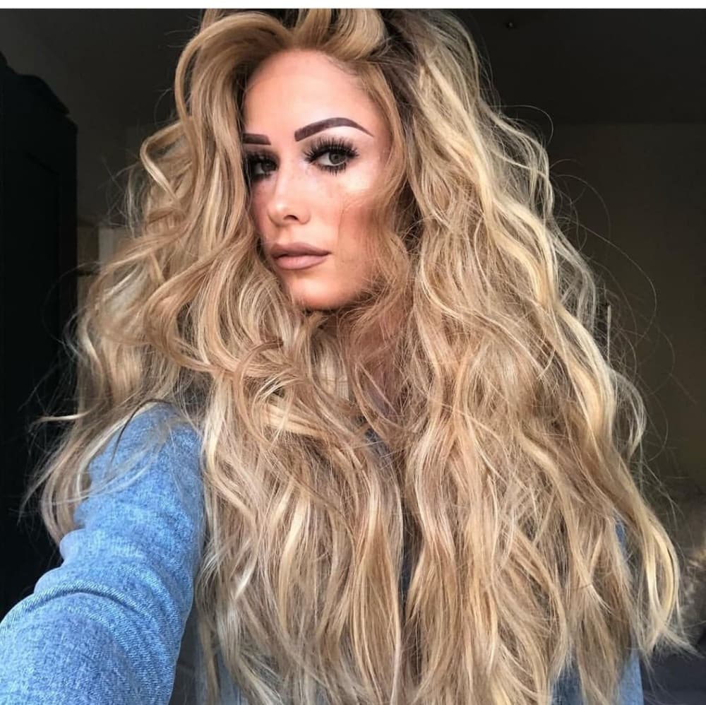Ombre Blonde Lace Front Wig - Thumbnail 8