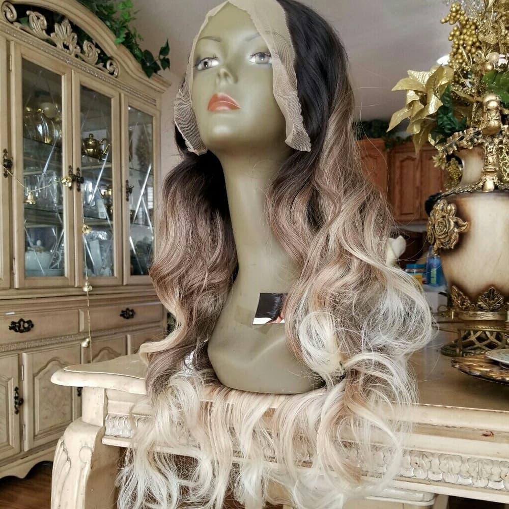 Ombre Blonde Lace Front Wig - Thumbnail 2