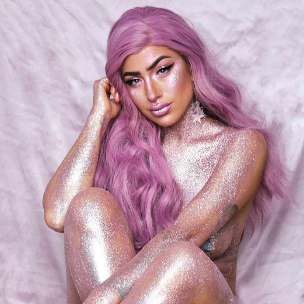 Pink Lilac Lace Front Wig