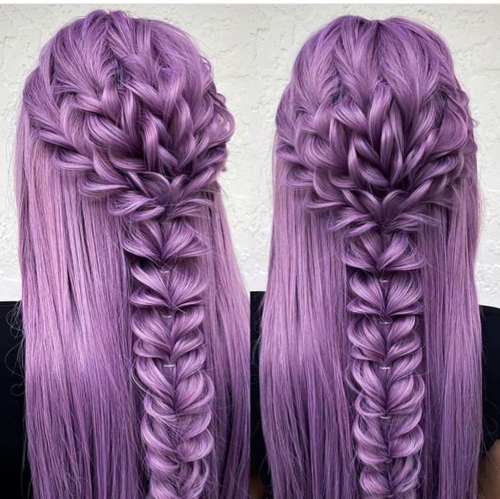Lilac Lace Front Wig - Thumbnail 3
