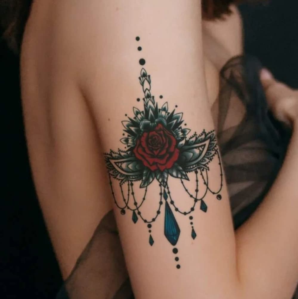 Sexy Women Body Art Temporary Tattoo - Thumbnail 2