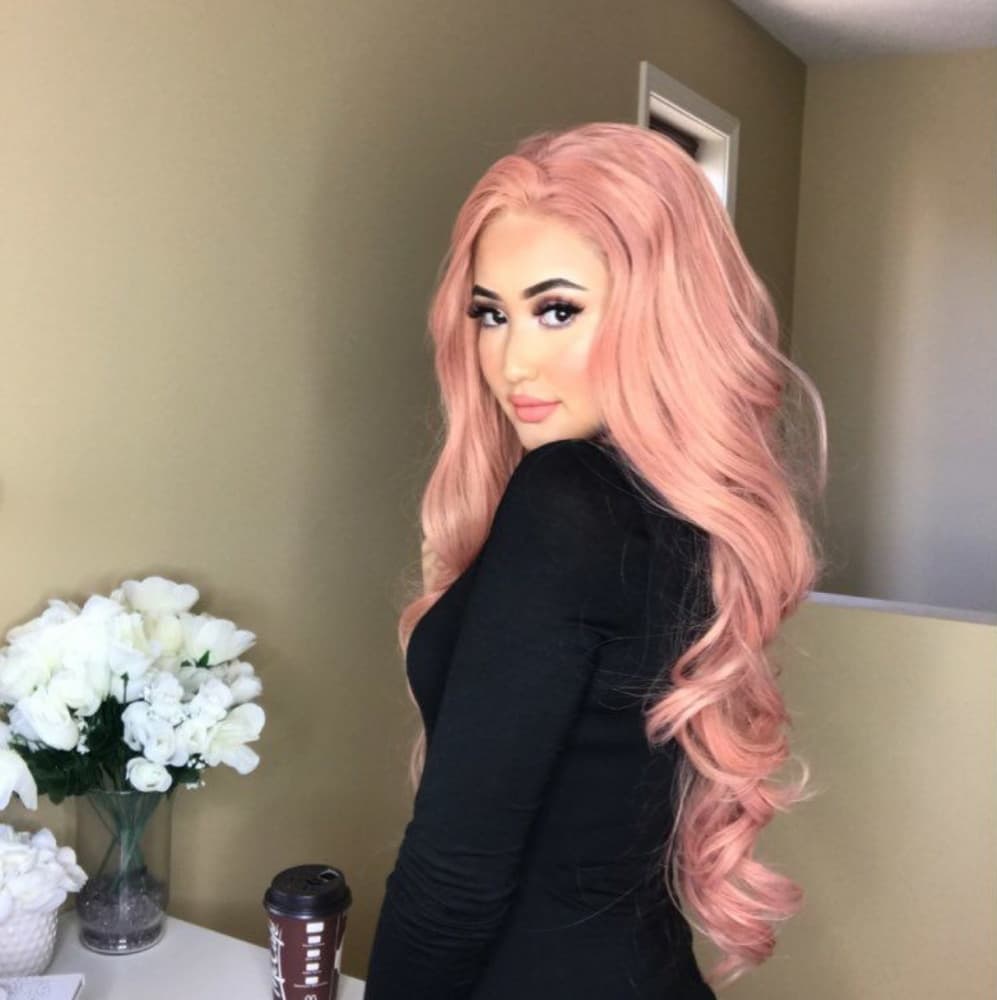 Pink Beauty Lace Front Wig
